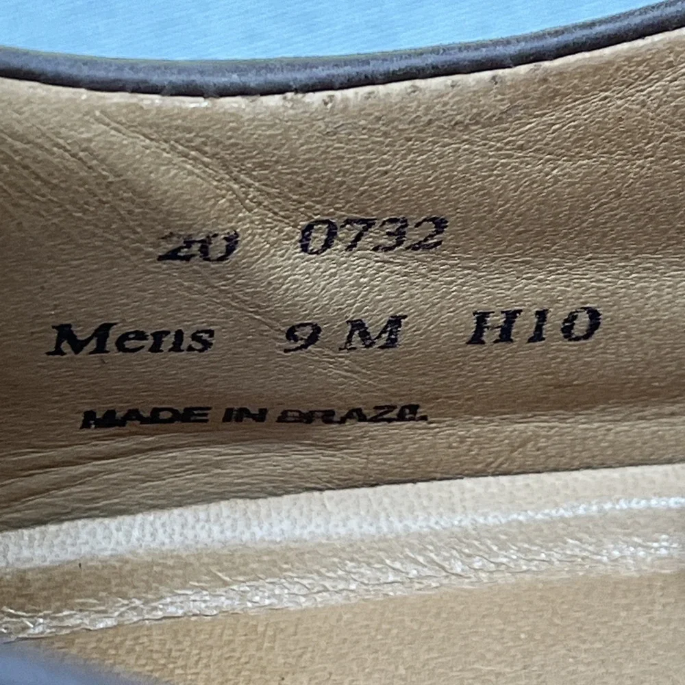 J & M Johnston & Murphy Driving Loafers Men 9M Shoes Brown‎ leather Sheepskin - Picture 6 of 7